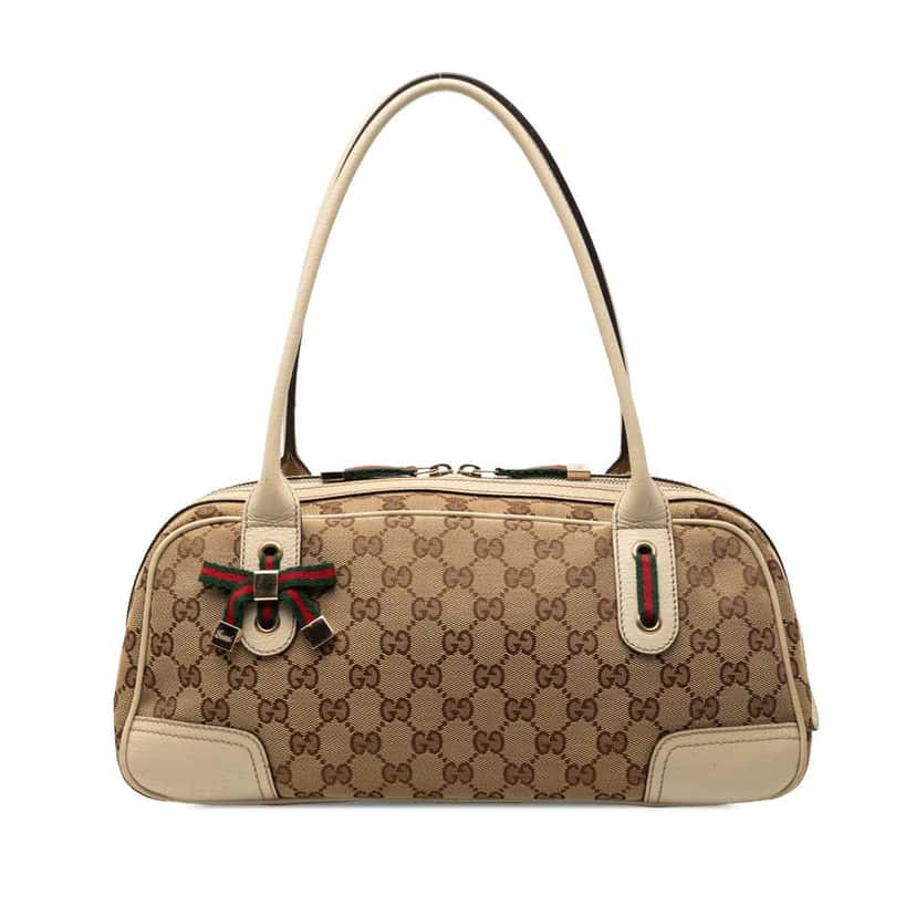 Gucci GG Canvas Princy Shoulder Bag Beige Canvas Very good condition - Front View