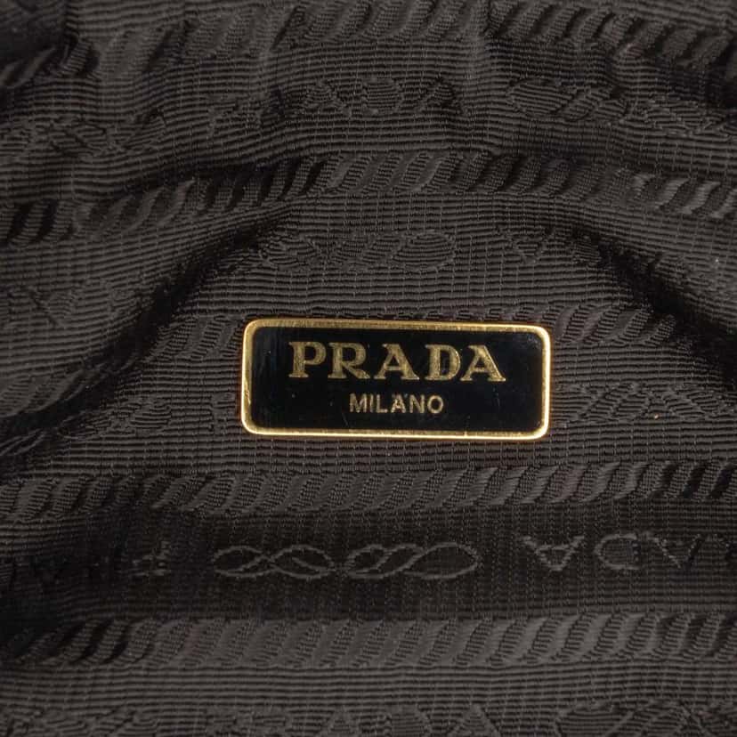 Prada Impuntu Re Nylon Shoulder Bag Black Very good condition - Box View