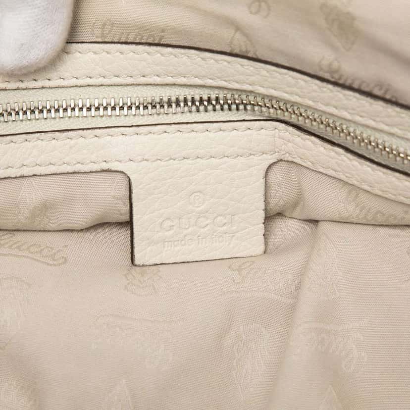 Gucci Medium GG Canvas Bamboo Libeccio Tote Beige Canvas Good condition - Box View