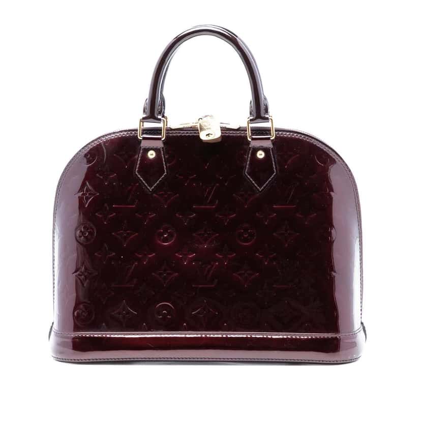 Louis Vuitton Monogram Vernis Alma PM Purple Leather Very good condition - Front View