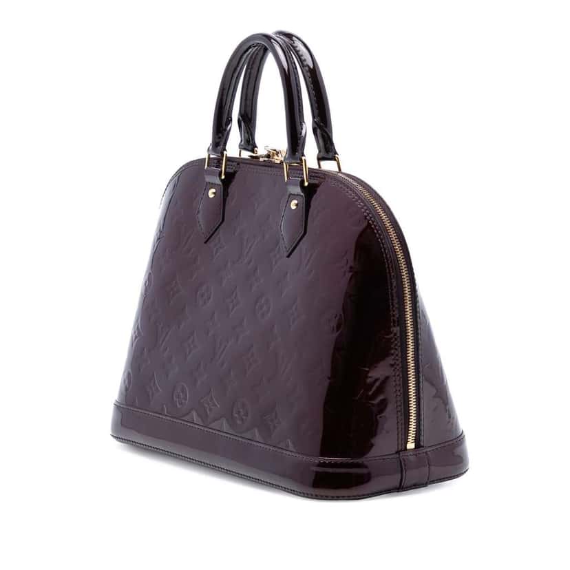 Louis Vuitton Monogram Vernis Alma PM Purple Leather Very good condition - Back View