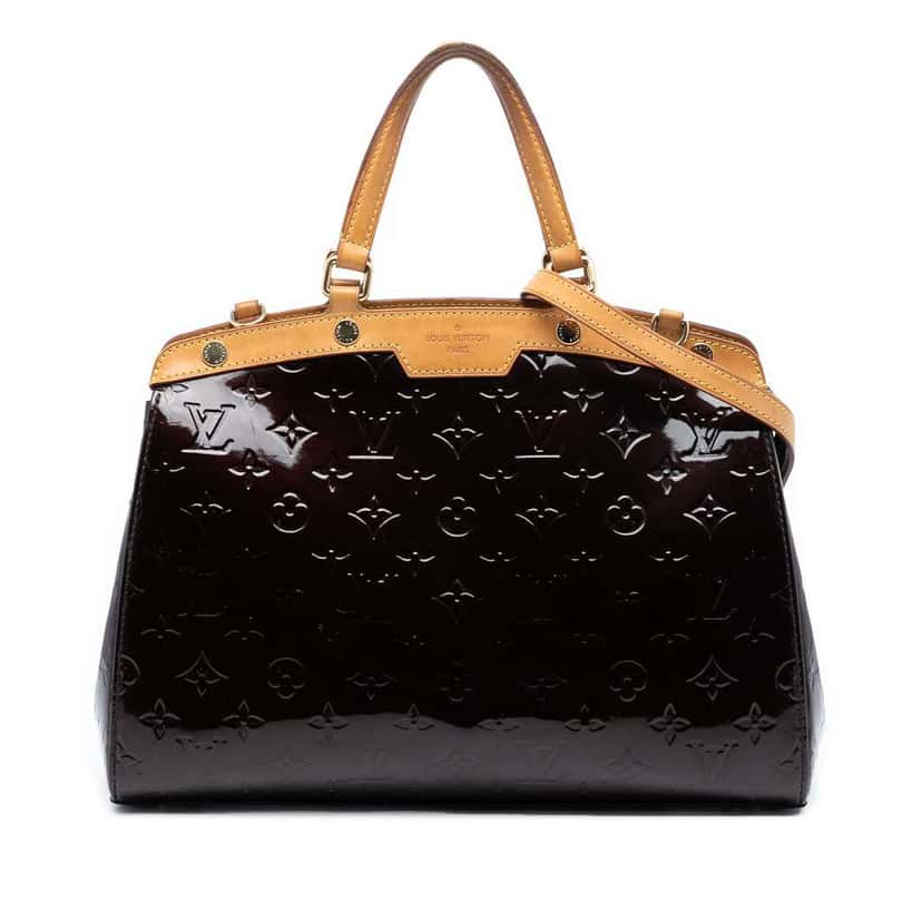 Louis Vuitton Monogram Vernis Brea MM Purple Leather Very good condition - Front View