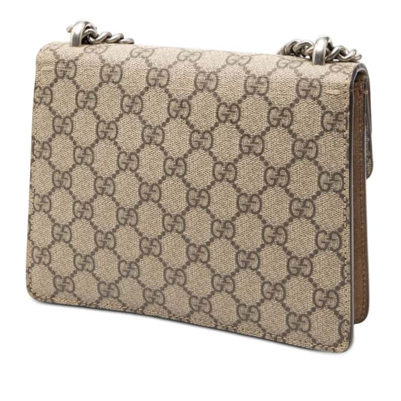 Gucci Small GG Supreme Dionysus Crossbody Beige Very good condition - Back View