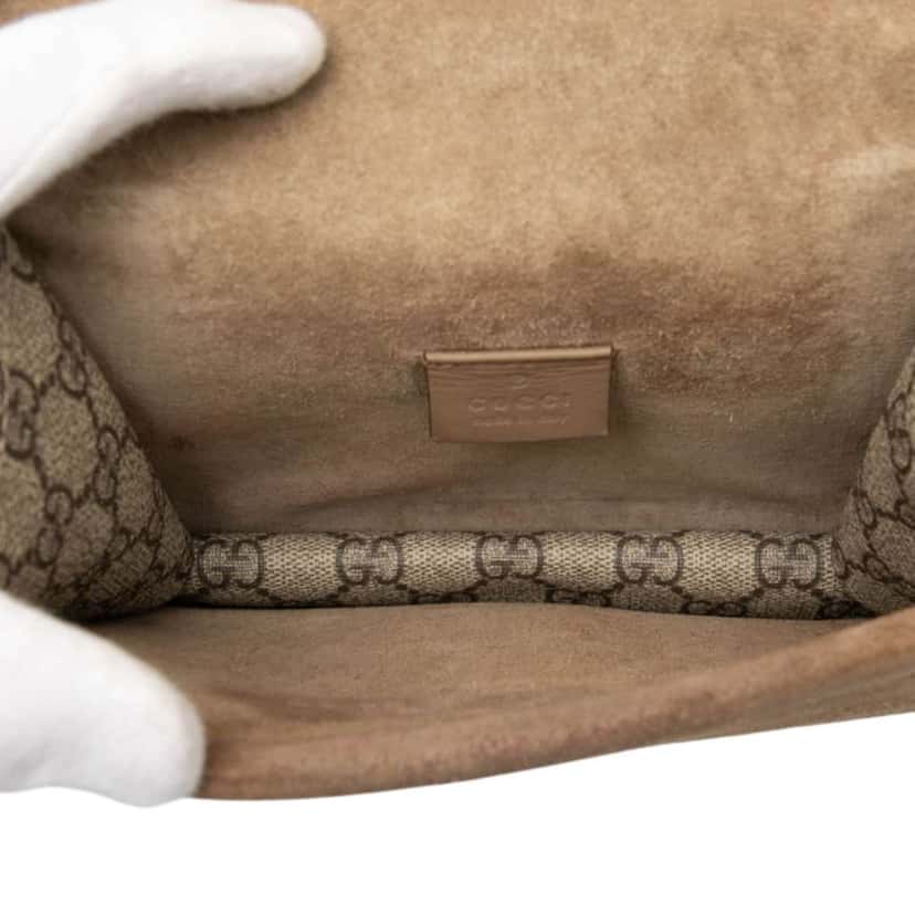 Gucci Small GG Supreme Dionysus Crossbody Beige Very good condition - Model View