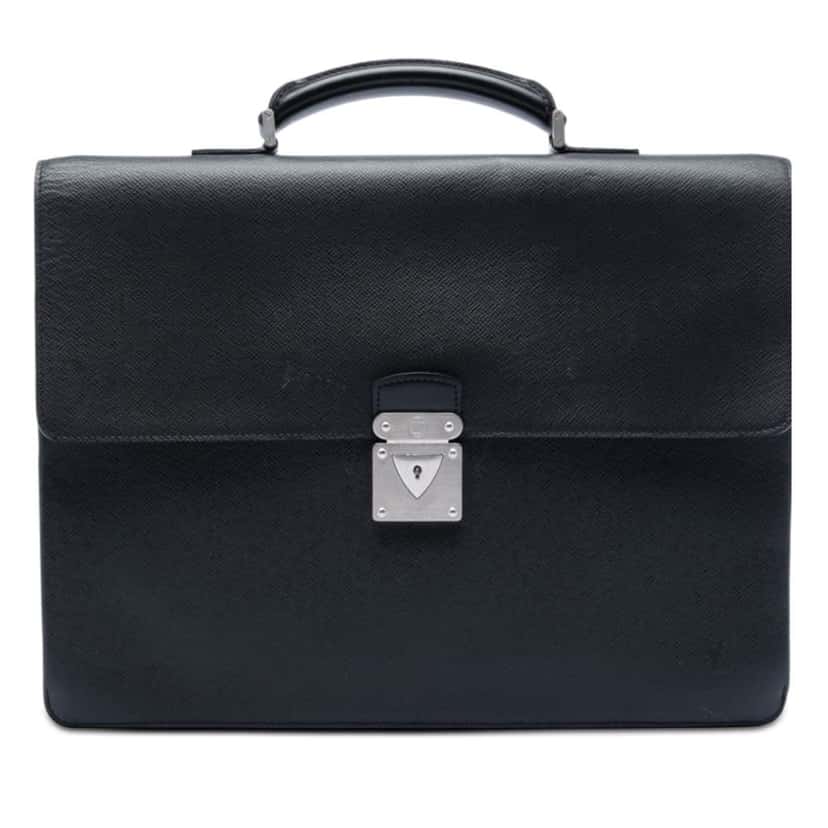 Louis Vuitton Taiga Laguito Black Leather Very good condition - Front View