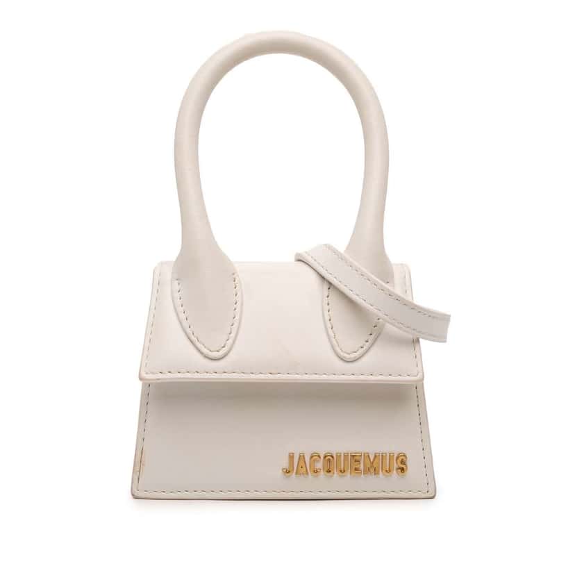 Jacquemus Le Chiquito Mini Bag White Leather Very good condition - Front View
