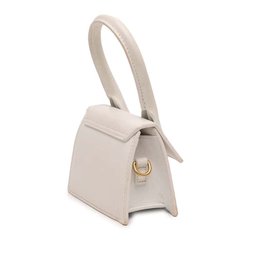 Jacquemus Le Chiquito Mini Bag White Leather Very good condition - Back View