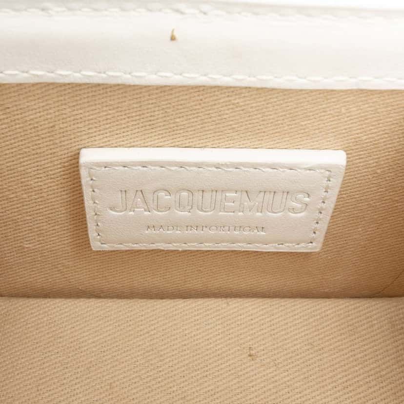 Jacquemus Le Chiquito Mini Bag White Leather Very good condition - Box View