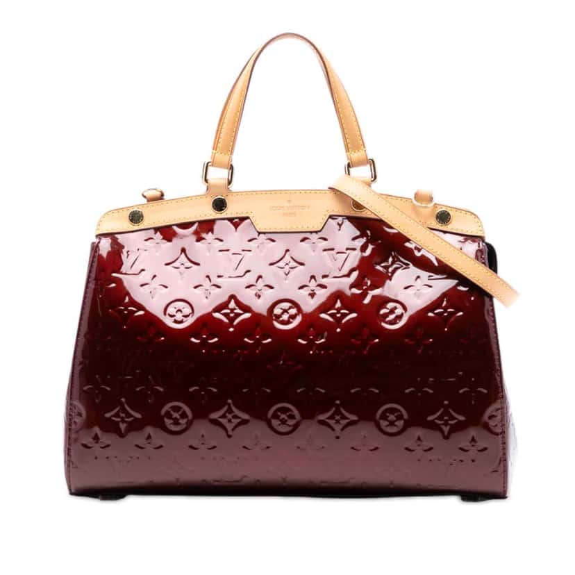Louis Vuitton Monogram Vernis Brea MM Red Leather Very good condition - Front View