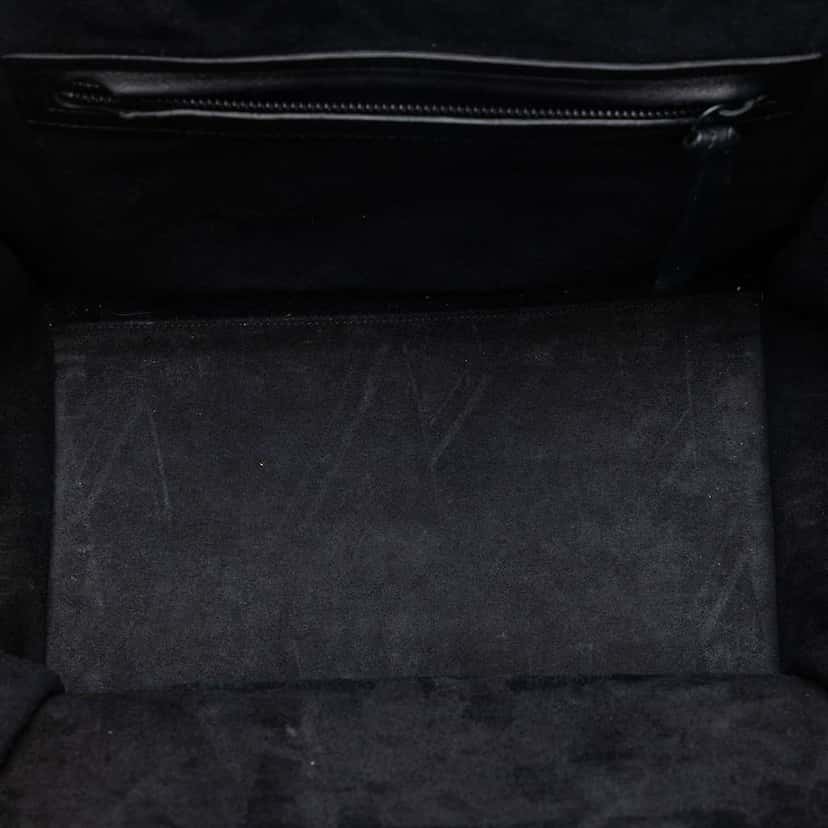 Celine Medium Grained Calfskin Phantom Luggage Tote Black Leather Very good condition - Model View