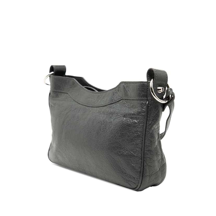 Balenciaga Lambskin Motocross Classic Hip Crossbody Black Leather Very good condition - Back View