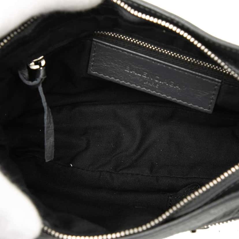 Balenciaga Lambskin Motocross Classic Hip Crossbody Black Leather Very good condition - Model View