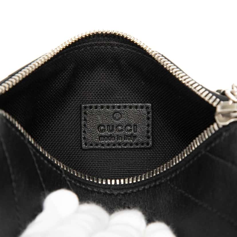 Gucci Mini Leather Blondie Barrel Shoulder Bag Black Leather Very good condition - Box View