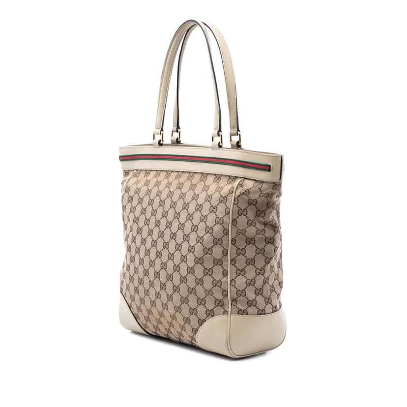 Gucci GG Canvas Mayfair Tote Beige Canvas Very good condition - Back View