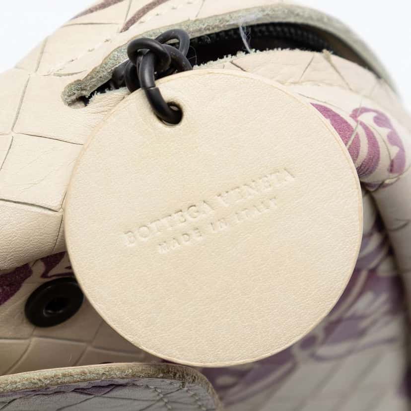 Bottega Veneta Small Nappa Intrecciomirage Butterfly Chain Crossbody Brown Leather Very good condition - Box View