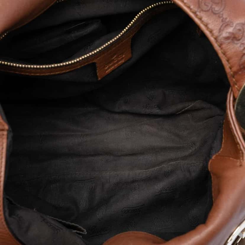 Gucci Guccissima Charlotte Crossbody Brown Leather Very good condition - Model View