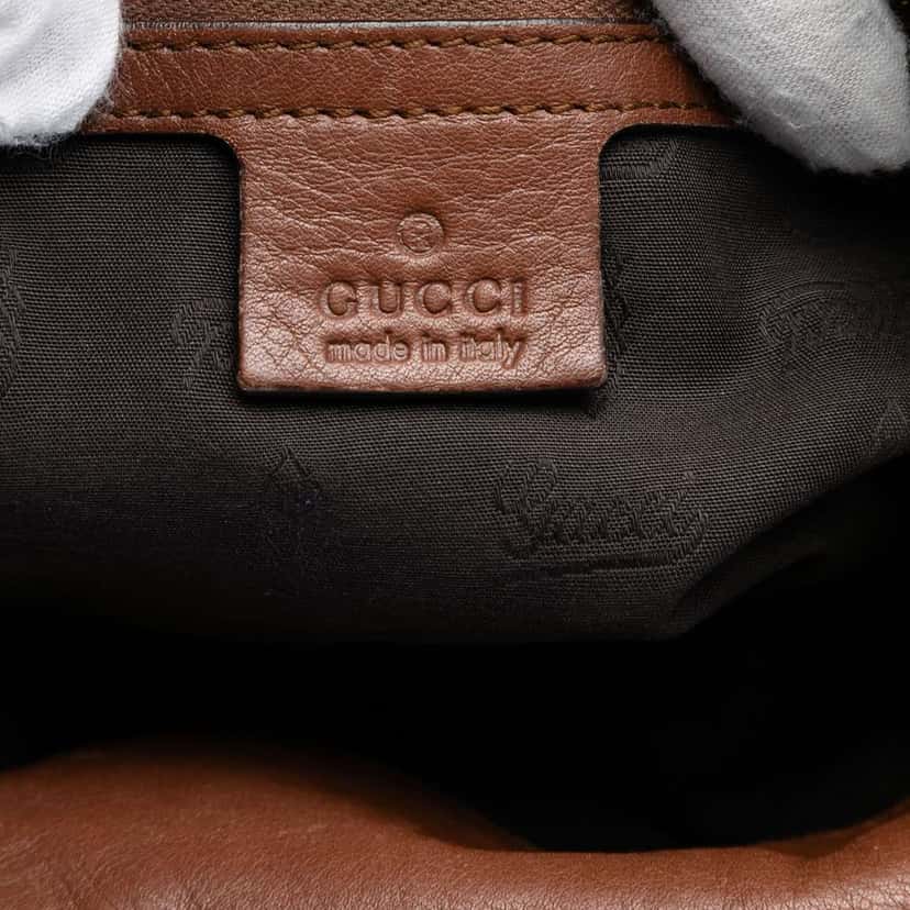 Gucci Guccissima Charlotte Crossbody Brown Leather Very good condition - Box View