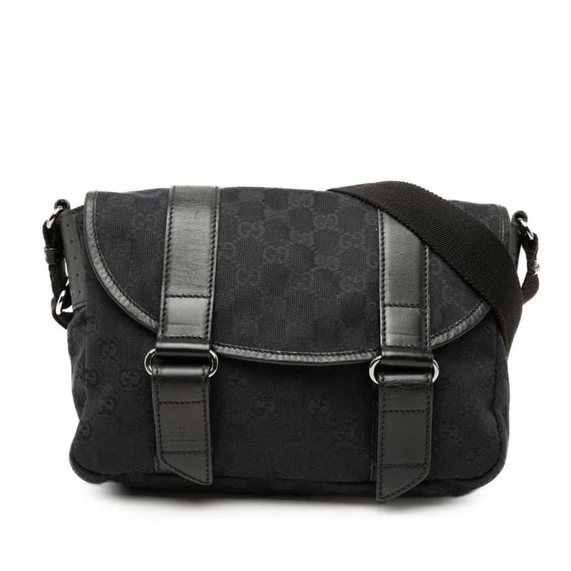 Gucci GG Canvas Crossbody Black Canvas Very good condition - Front View