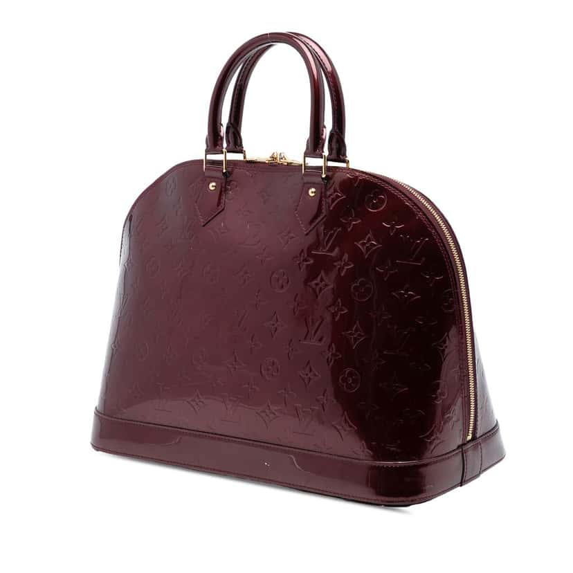 Louis Vuitton Monogram Vernis Alma GM Red Leather Very good condition - Back View