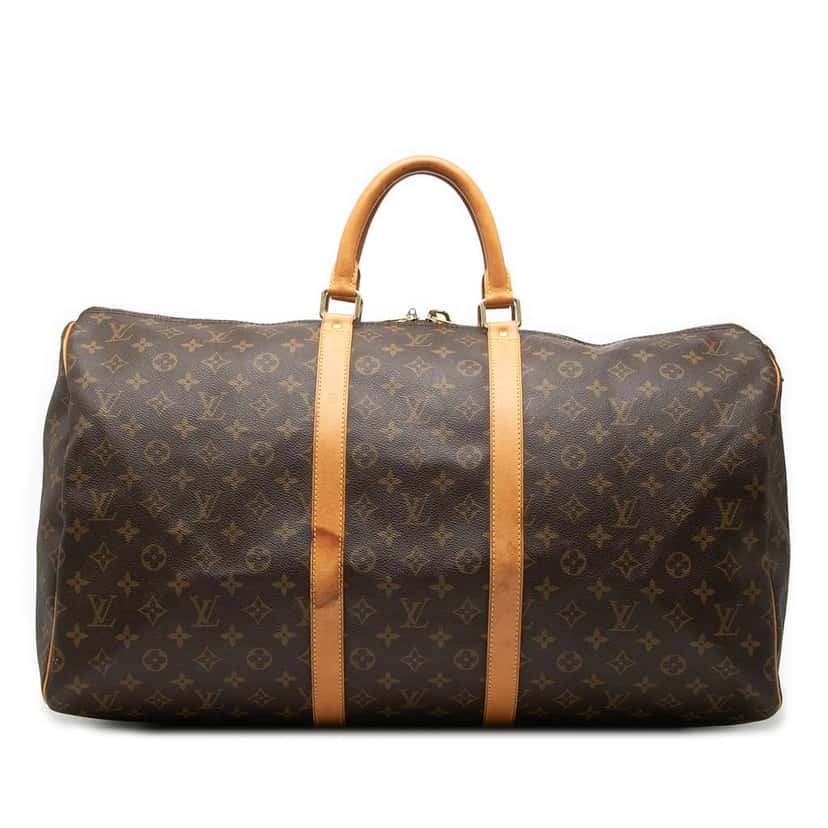 Louis Vuitton Monogram Keepall 55 Brown Good condition - Front View