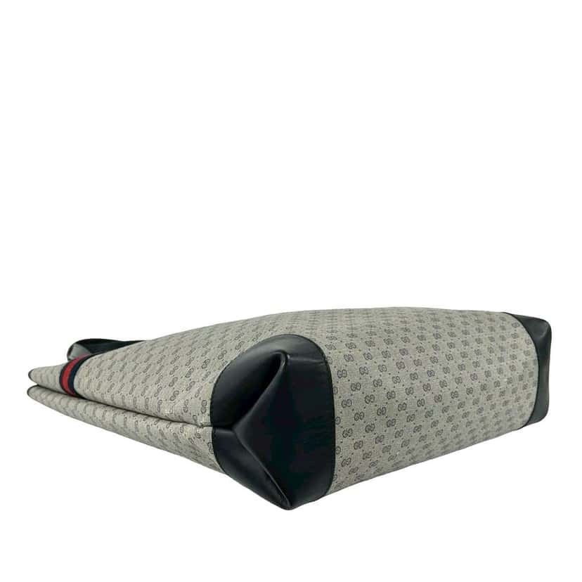 Gucci Micro GG Supreme Web Tote Grey Canvas Very good condition - Inside View