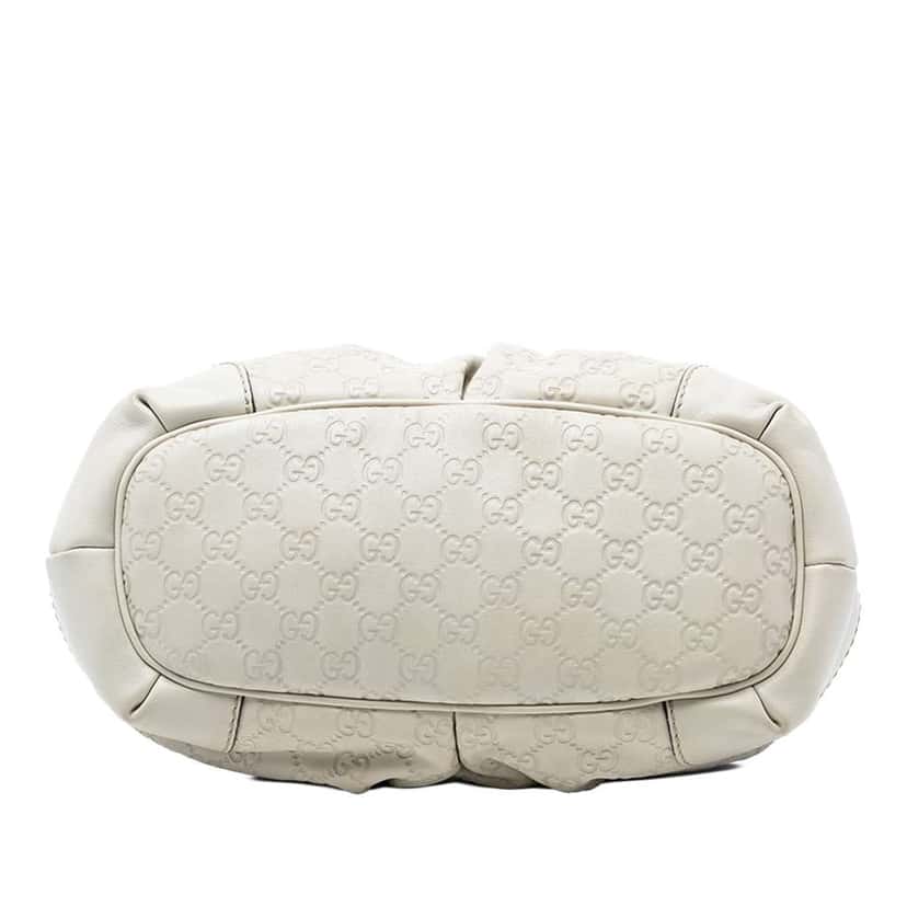 Gucci Guccissima Sukey Satchel White Leather Very good condition - Inside View