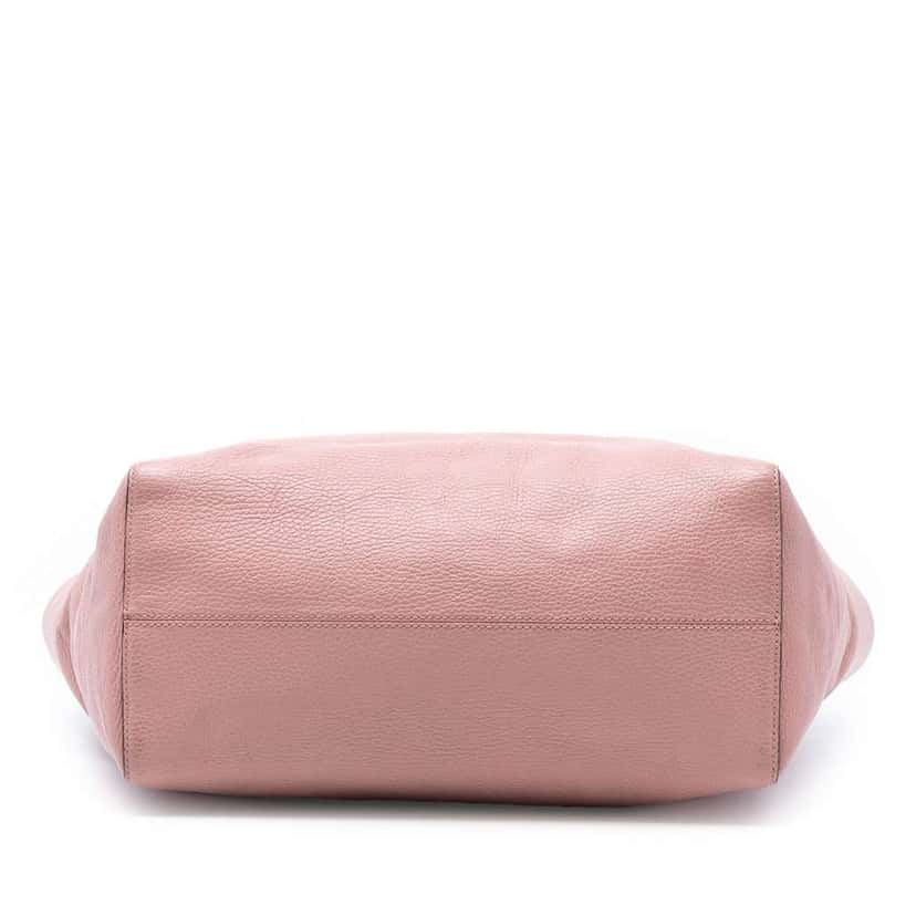 Gucci Medium Leather Swing Tote Pink Leather Very good condition - Inside View