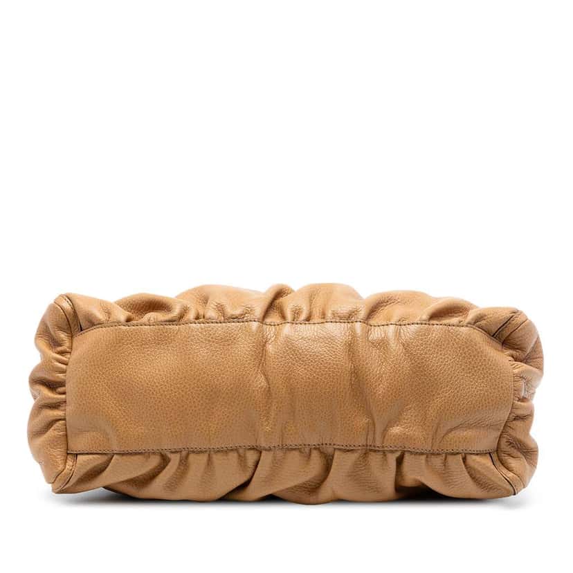 Gucci Leather Abbey D Ring Shoulder Bag Brown Leather Very good condition - Inside View