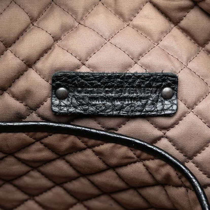 Bottega Veneta Intrecciato Trimmed Cervo Briefcase Black Leather Very good condition - Box View