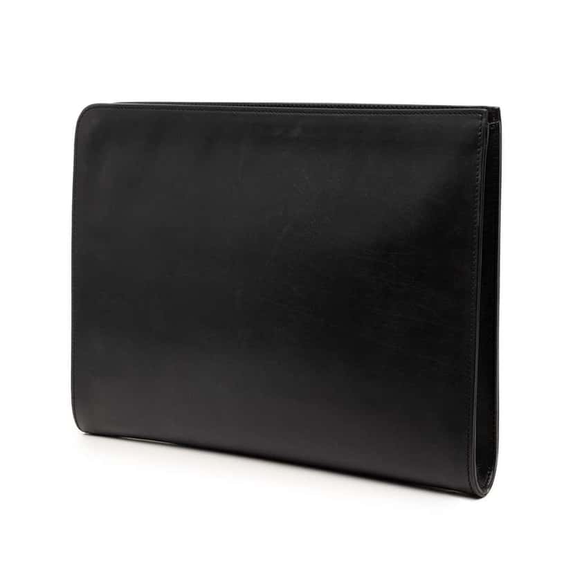 Dior Leather Clutch Black Leather Very good condition - Back View