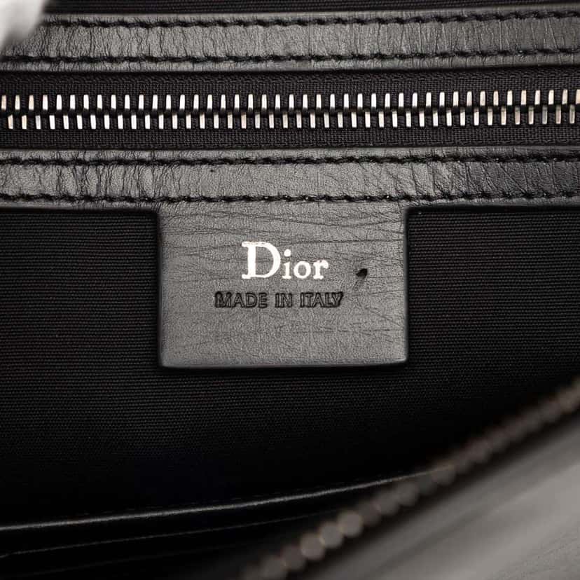 Dior Leather Clutch Black Leather Very good condition - Box View
