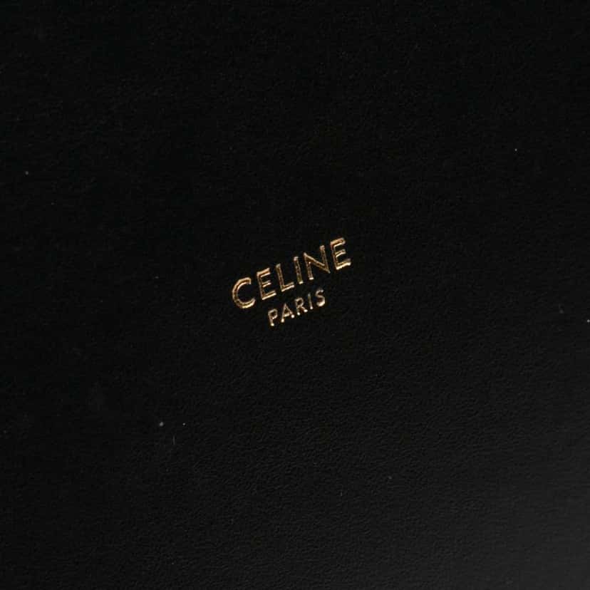 Celine Smooth Calfskin Bucket 16 Black Leather Very good condition - Box View