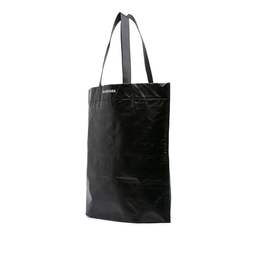 Balenciaga The Simpson Calfskin Shopper Tote M Black Leather Very good condition - Back View