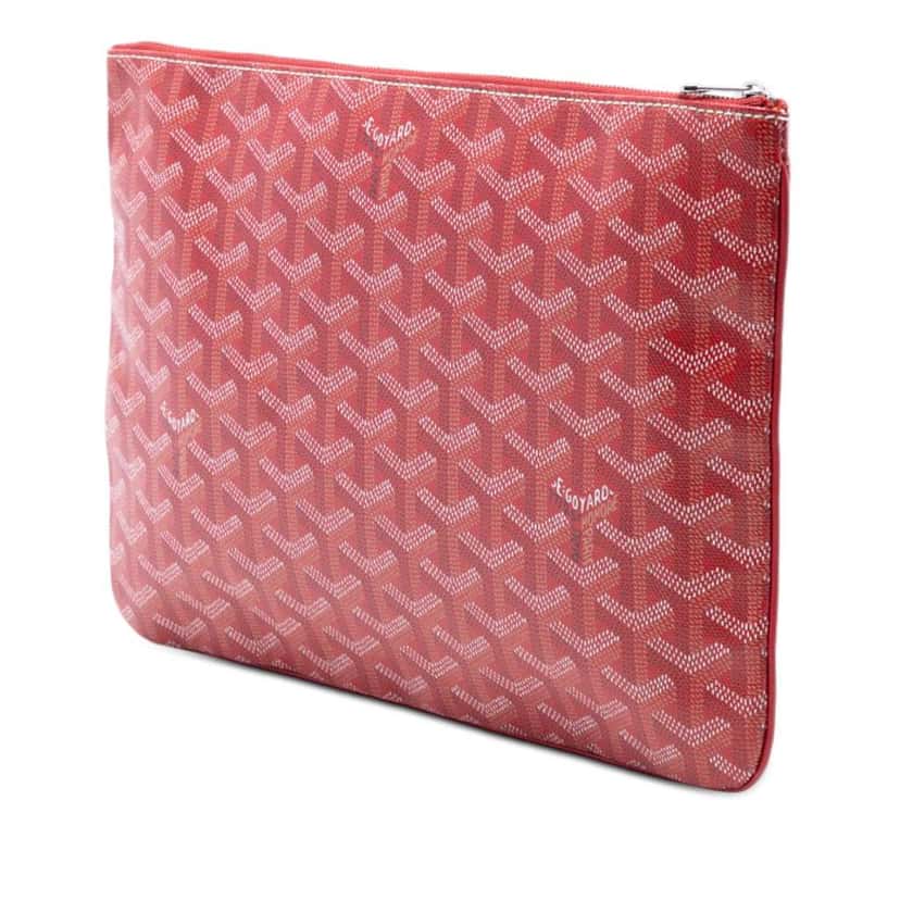 Goyard Goyardine Senat MM Red Canvas Very good condition - Back View