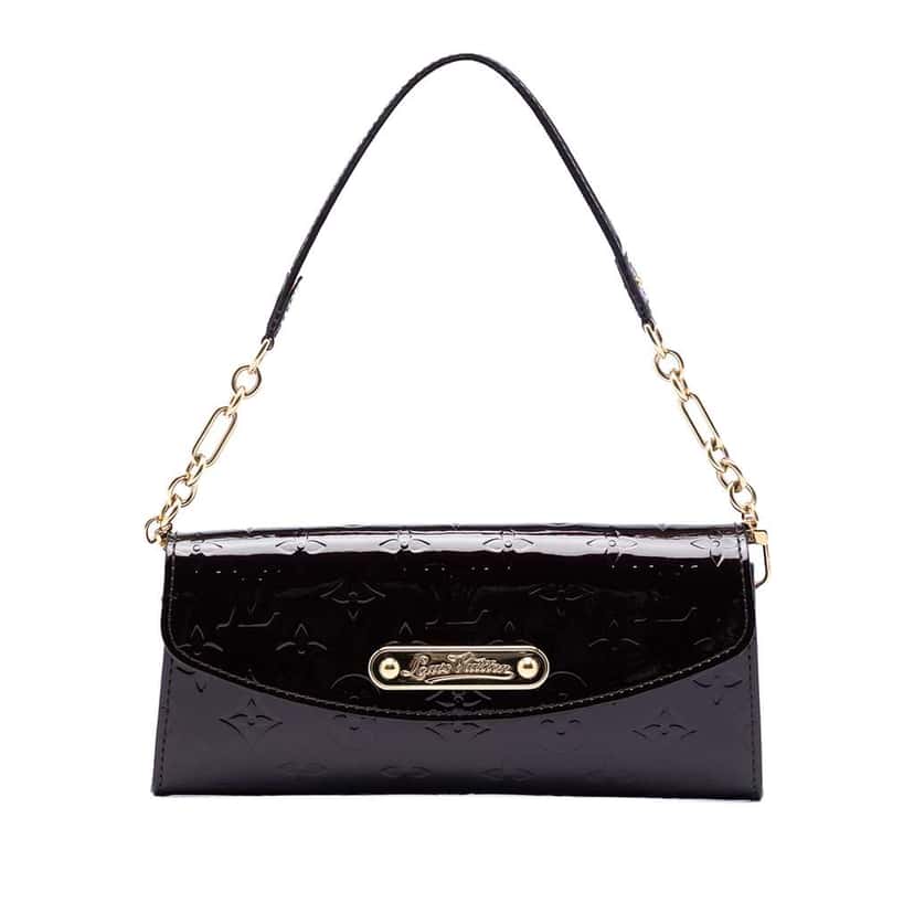 Louis Vuitton Monogram Vernis Sunset Boulevard Purple Leather Very good condition - Front View