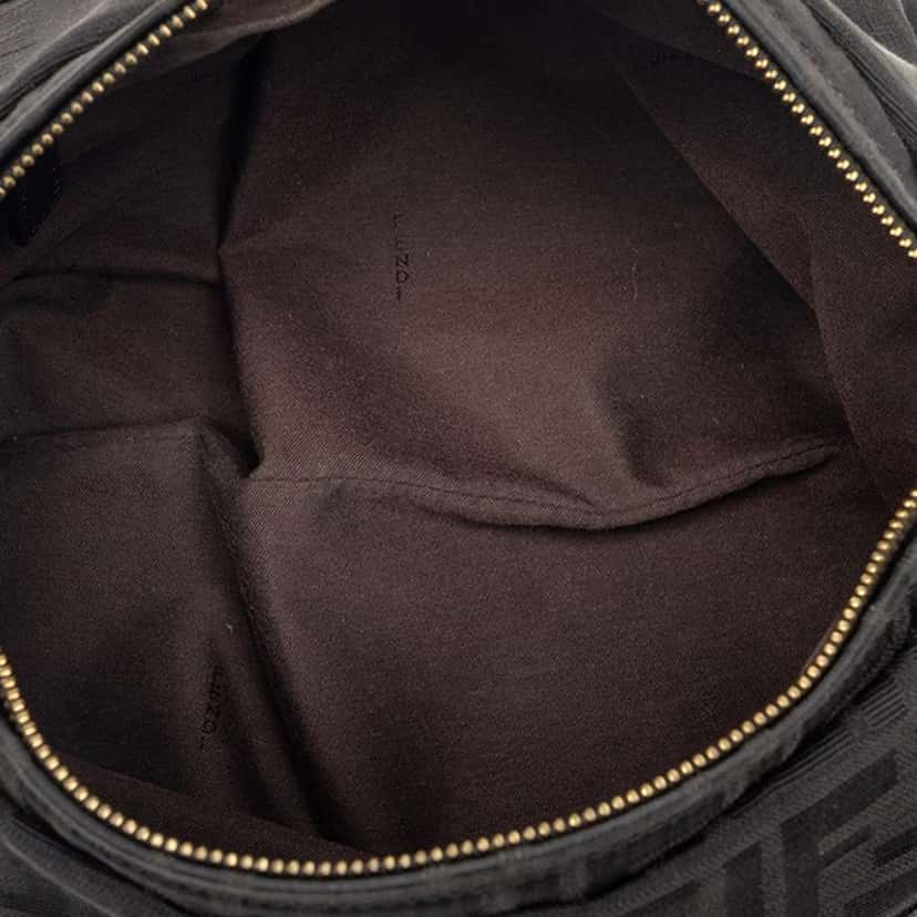 Fendi Zucca Canvas Chef Shoulder Bag Black Canvas Very good condition - Model View