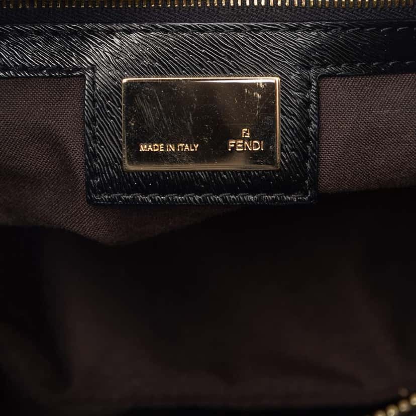 Fendi Zucca Canvas Chef Shoulder Bag Black Canvas Very good condition - Box View