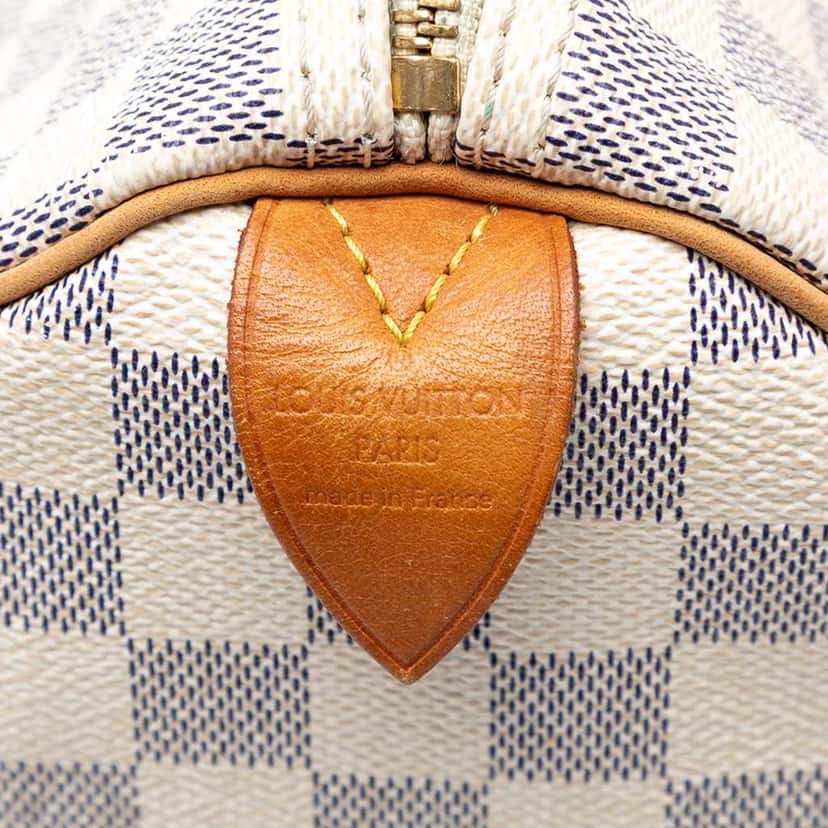 Louis Vuitton Damier Azur Speedy 35 White Very good condition - Box View