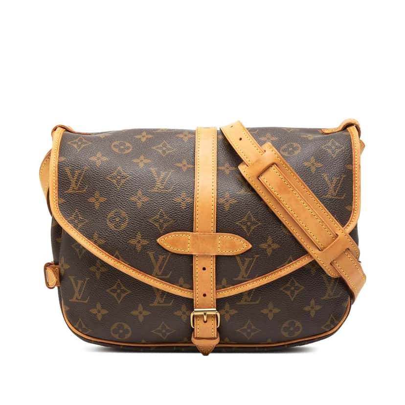 Louis Vuitton Monogram Saumur 30 Brown Good condition - Front View