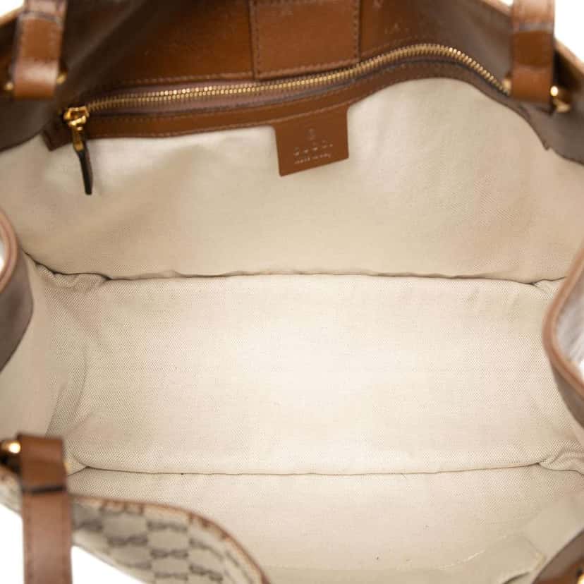 Gucci Medium GG Canvas Horsebit 1955 Tote Beige Canvas Very good condition - Model View