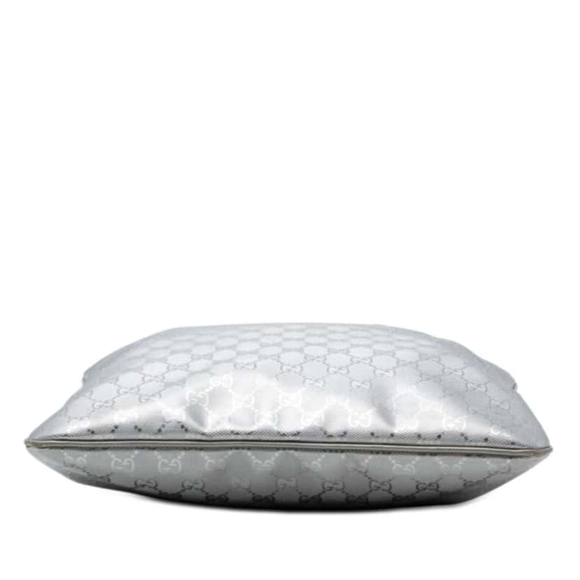 Gucci GG Imprime Vertical Tote Silver Canvas Very good condition - Inside View