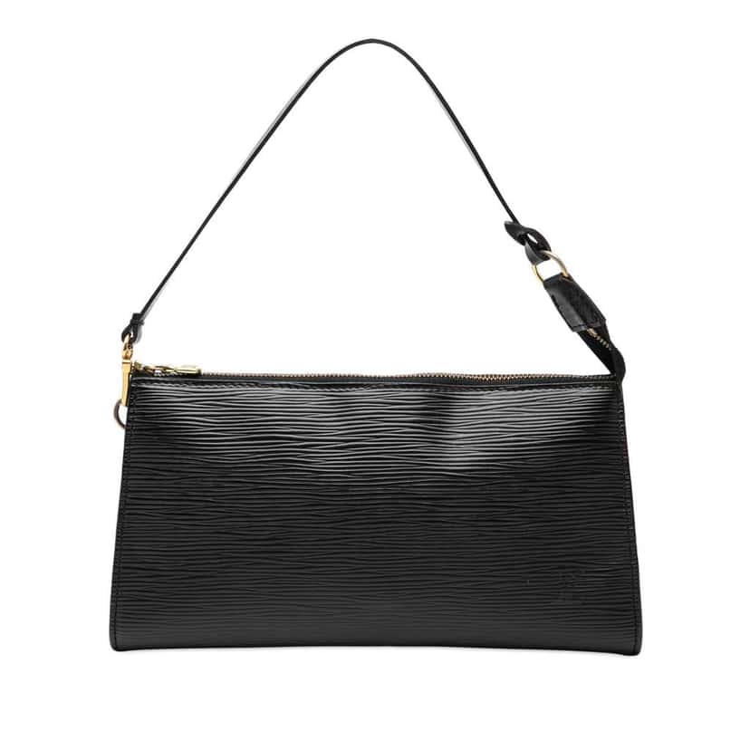 Louis Vuitton Epi Pochette Accessoires Black Leather Very good condition - Front View