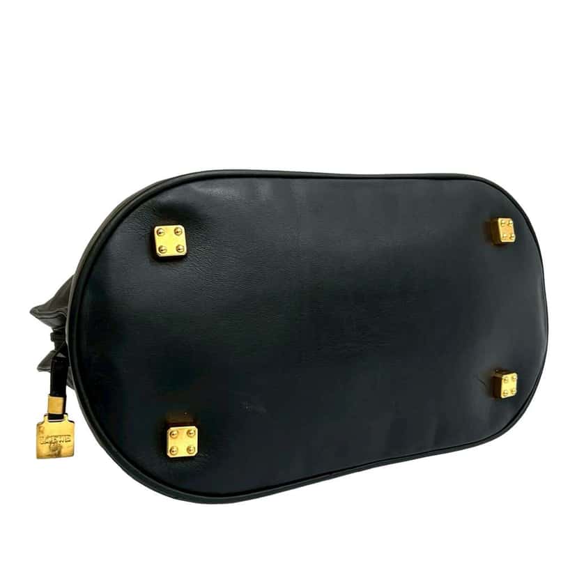 Loewe Leather Anagram Handbag Black Leather Very good condition - Inside View