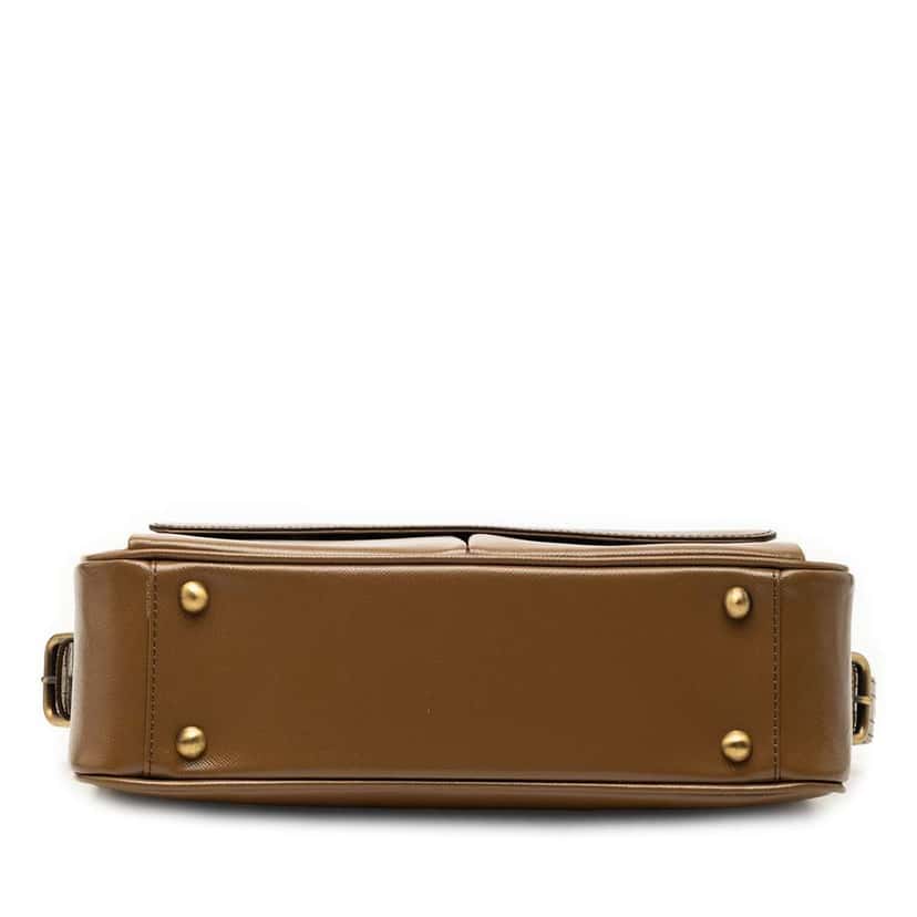 Burberry Leather Front Pocket Shoulder Bag Brown Leather Very good condition - Inside View