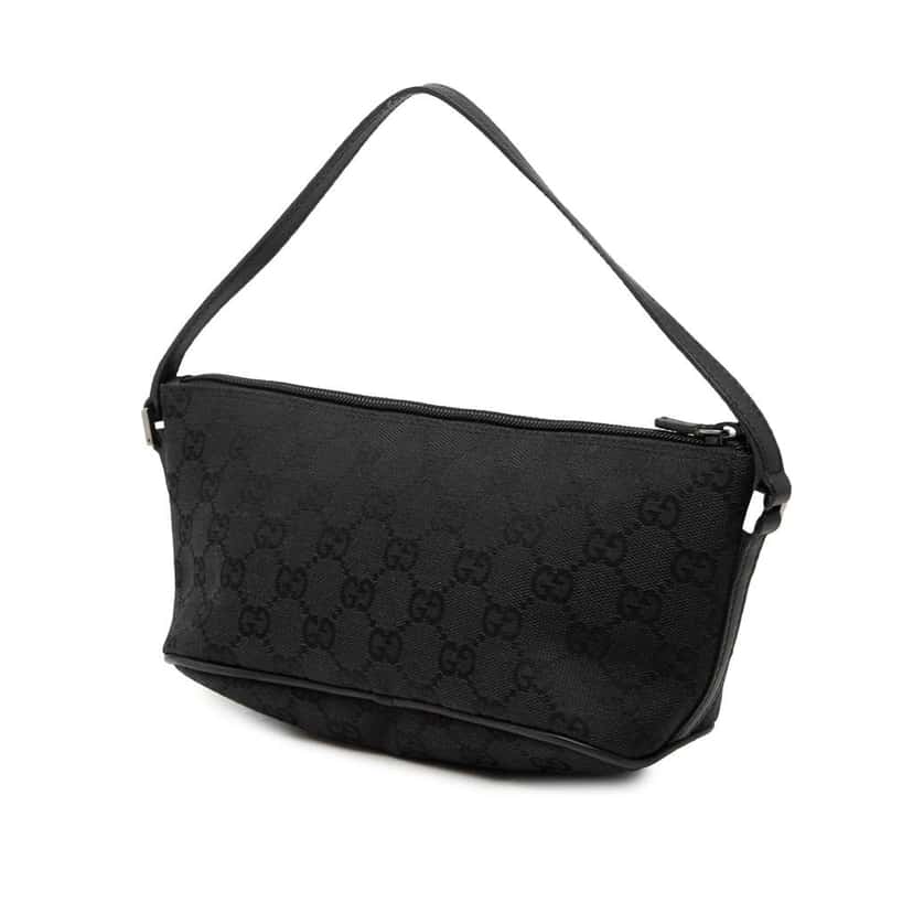 Gucci GG Canvas Boat Black Canvas Very good condition - Back View