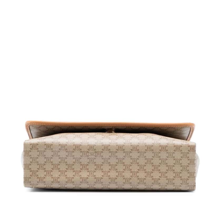 Celine Macadam Coated Canvas Crossbody Beige Very good condition - Inside View