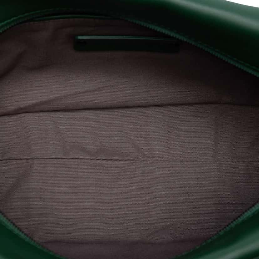 Bottega Veneta Bicolor Nappa Intrecciato Pouch Green Leather Very good condition - Model View