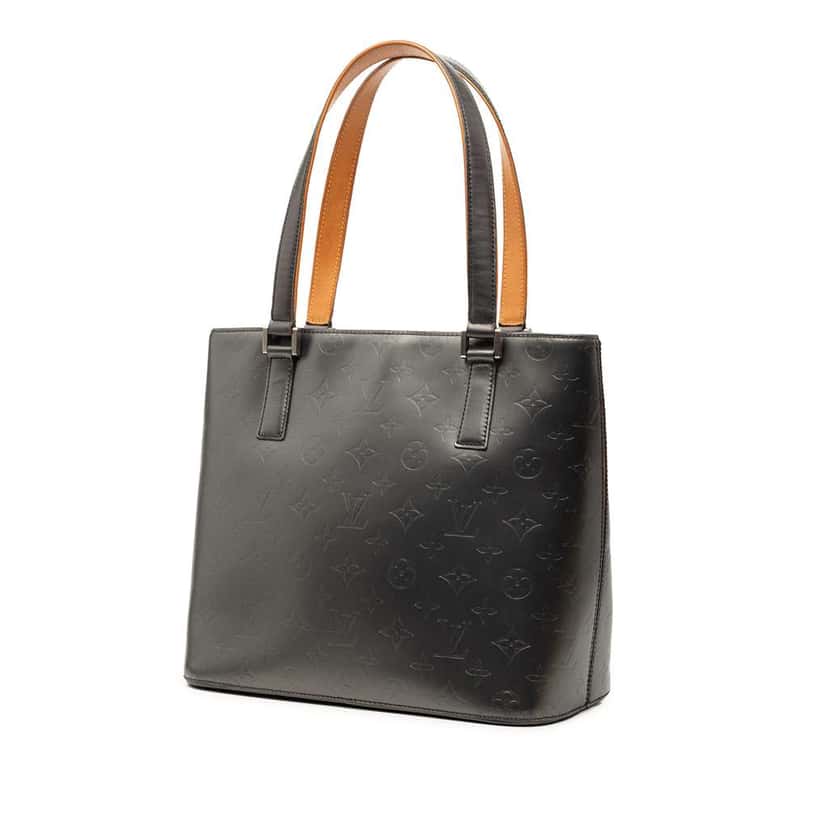 Louis Vuitton Monogram Mat Stockton Grey Leather Very good condition - Back View