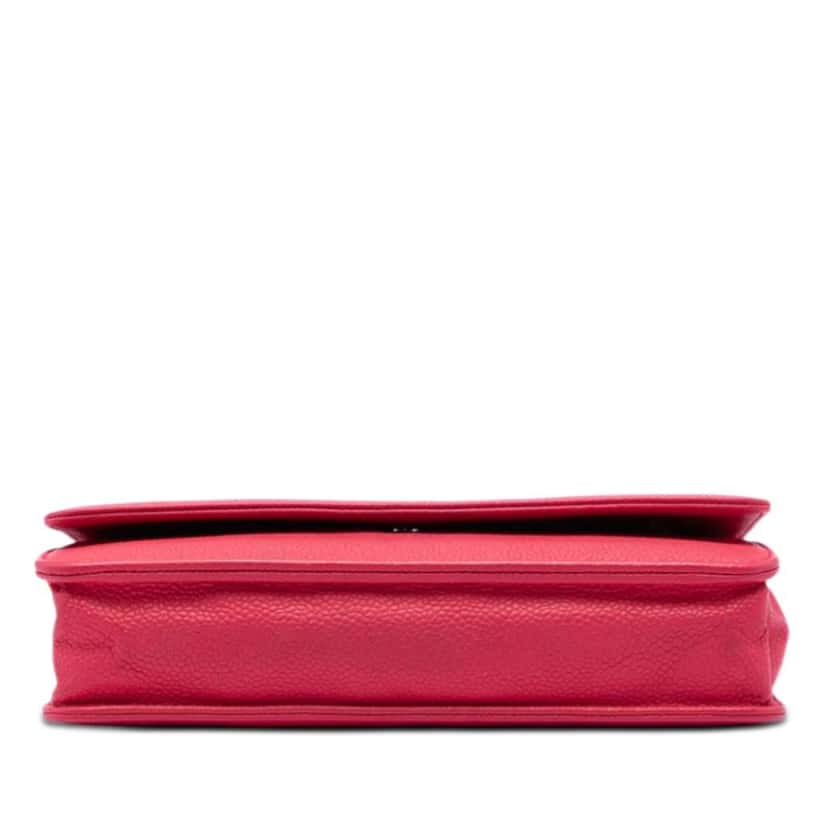 Chanel Caviar Bicolor CC Wallet On Chain Pink Leather Good condition - Inside View