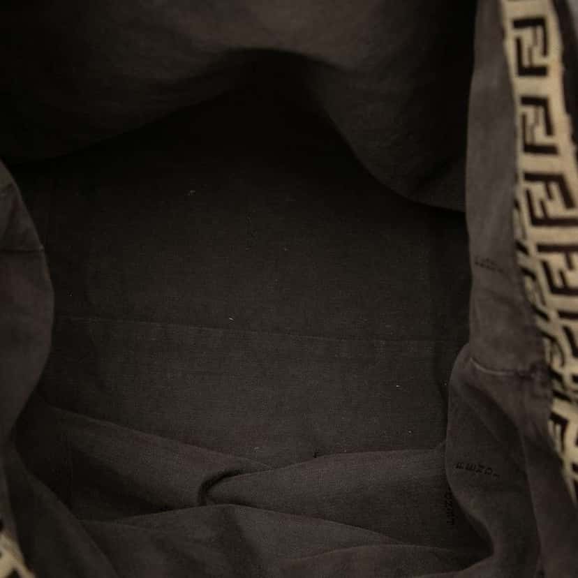 Fendi Zucchino Canvas Tote Beige Canvas Very good condition - Model View